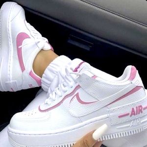 Nike Air Force with pink details